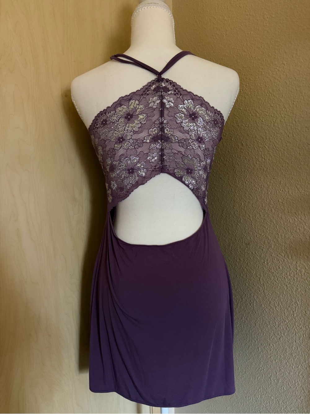 Victoria's Secret Deep Plum Lace-Trim Cami - Picture 4 of 7
